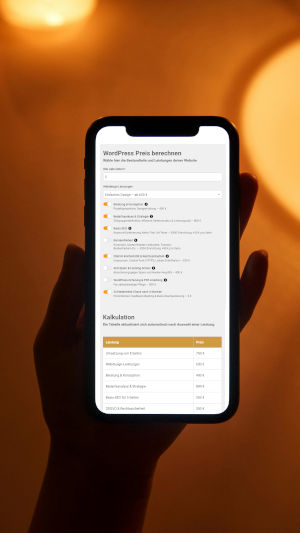 Preisberechnung online ohne sensible Daten – benutzerfreundliche Anfrageformulare für mehr Vertrauen. Auch auf Mobilgeräten