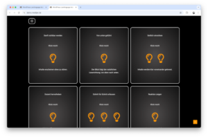 Screenshot Landingpage Demo Astra Greenshift Abschnitt Animation Grid