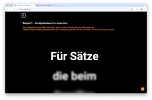 screenshot LandingPage Demo Greenshift Blurr Text