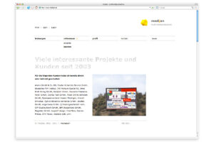 medijan.de Website Kunden – Screeshot aus 2011