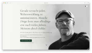 screenshot Personal Branding Website janlochner.de